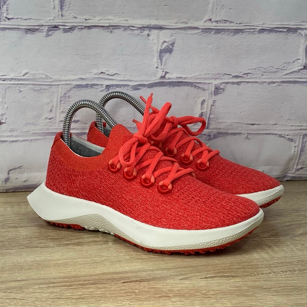 Allbirds Tree Dasher 2 Bloom Red Running Shoes Women's 6 Knit Athletic Sneakers